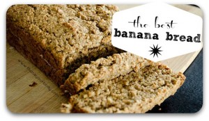 The best banana bread! Sprouted flour, no refined sugar, and so yummy.