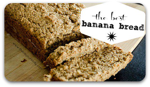 The best banana bread! Sprouted flour, no refined sugar, and so yummy.