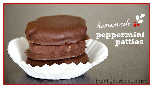 Homemade peppermint patties! Delicious, festive, and made with real ingredients.