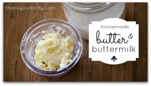 Making homemade butter is so simple!