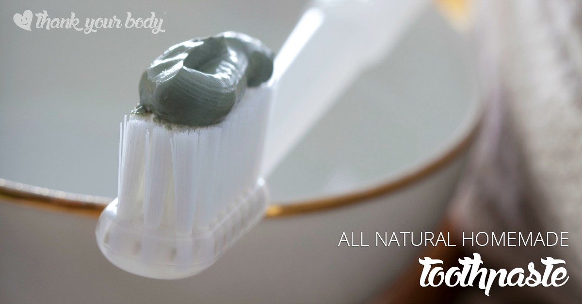 This all natural homemade toothpaste is so good for your teeth, mouth, and gums! Easy to make, too.