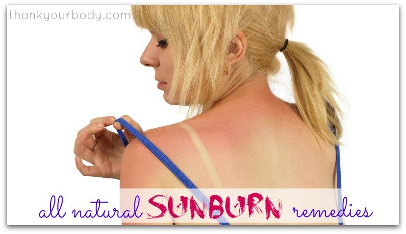 Super simple, but effective, all natural sunburn remedies. Good to know.