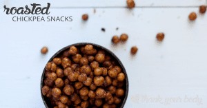 Healthy Roasted Chickpea Snacks in BBQ, Salt and Vinegar, and Chili-lime flavors.
