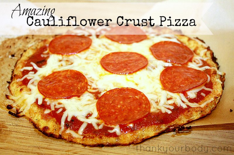 Amazing "I can't believe it's cauliflower" pizza crust!