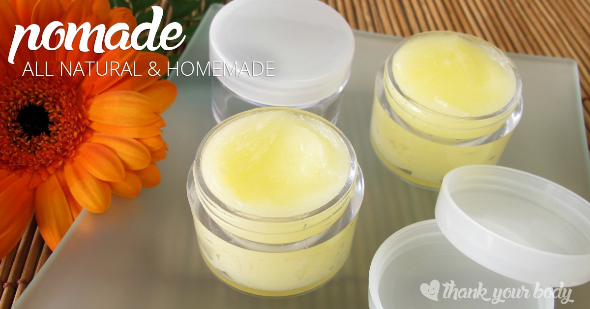 This all natural homemade pomade is so simple to make and so much better for your hair than commercial pomades (and cheaper!). Learn how to make it here.