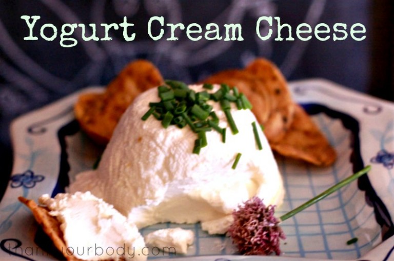Make your own delicious cream cheese using healthy yogurt!