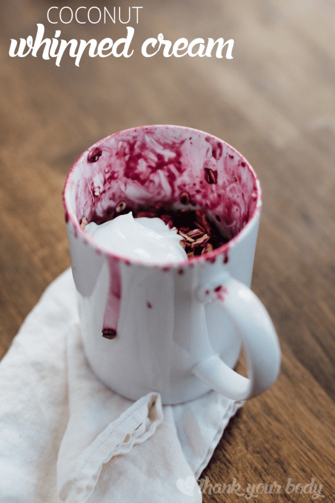 Looking for a healthy, vegan replacement for dairy whipped cream? Try this whipped coconut cream. Easy, dairy and additive free, and so delicious!