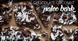 This chocolate coconut paleo bark is sooo good. Full of protein so eat up!
