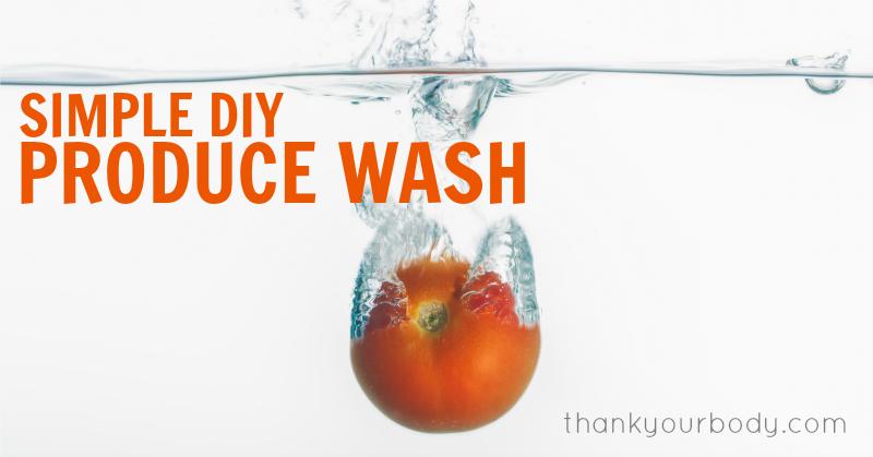 These 2 DIY veggies wash recipes are simple and effective. Learn why you want to wash even your organic produce.