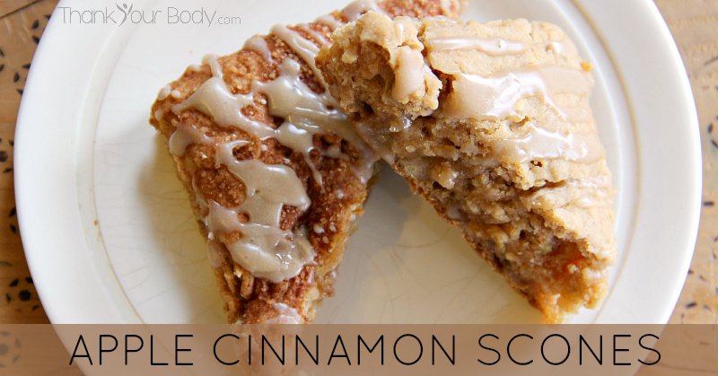 Try these yummy gluten free apple cinnamon scones! Top them with maple syrup glaze...mmmm.