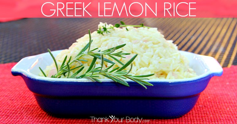 Jasmine rice simmered in tangy lemon, savory rosemary and chicken stock. Delicious with grilled chicken!