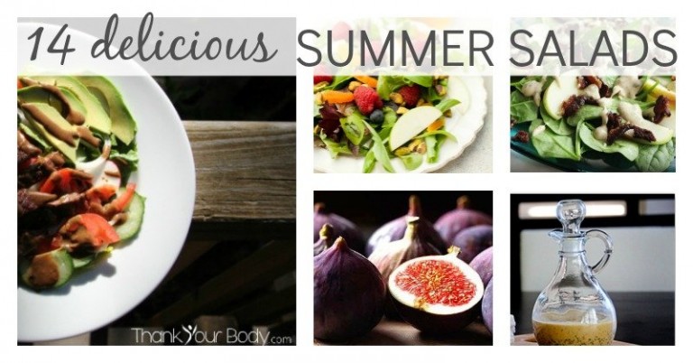 14 delicious summer salad and dressing recipes. oooh! Must save this!