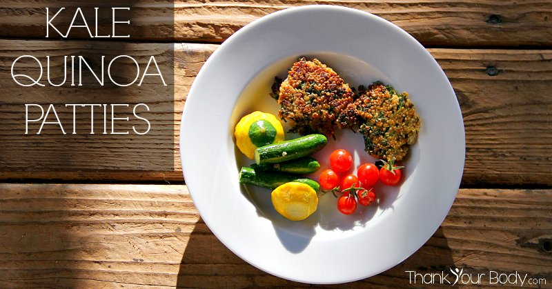 Kale and quinoa patties make a great main dish, a fantastic side, or a yummy addition to lunchboxes.