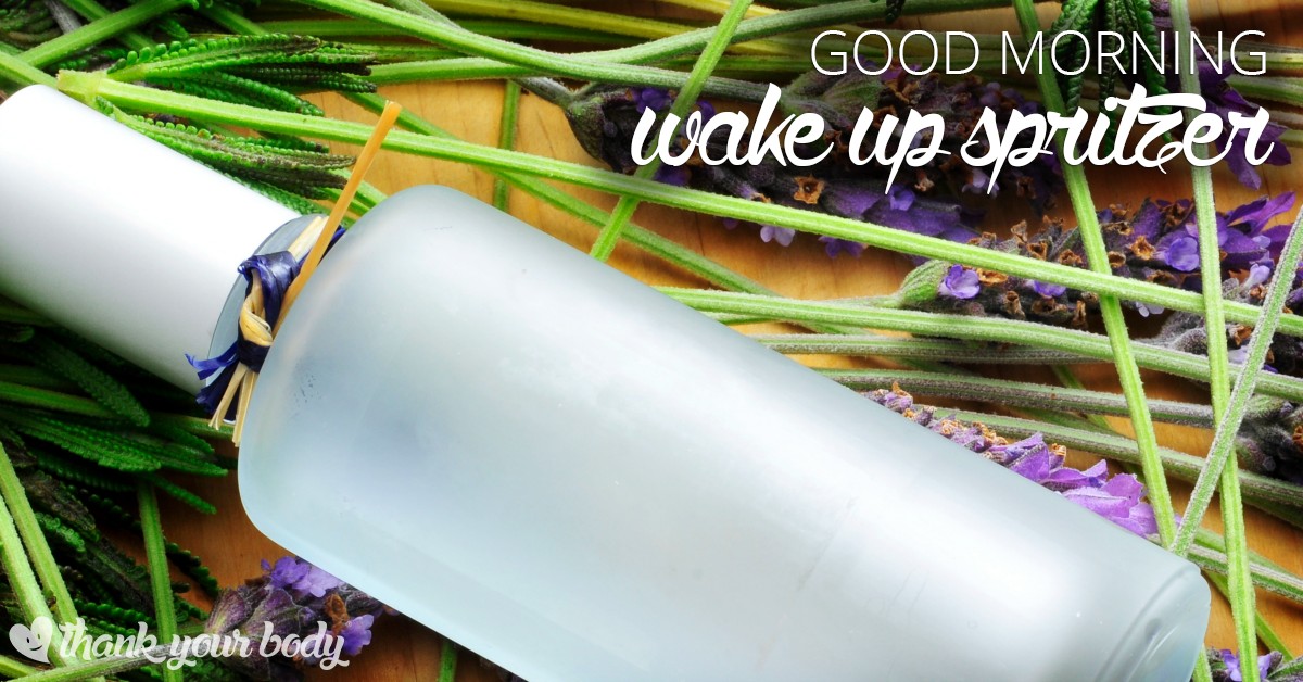 This good morning wake up spritzer is awesome! It's a simple way to help you wake up and take on the day with more energy.