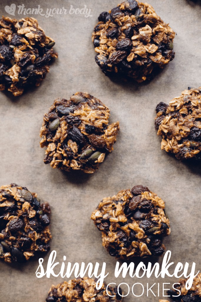 Skinny Monkey Cookies are vegan, gluten free, and low in sugar. They'll satisfy your sweet tooth and fuel your body with healthy nutrients at the same time!
