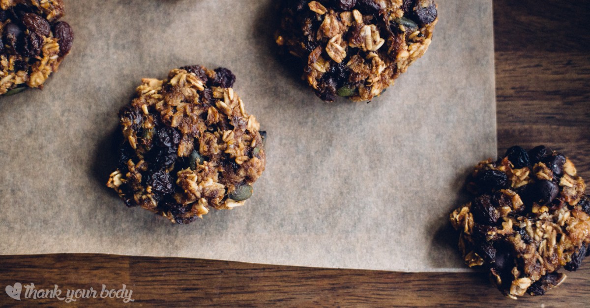 Skinny Monkey Cookies are vegan, gluten free, and low in sugar. They'll satisfy your sweet tooth and fuel your body with healthy nutrients at the same time!