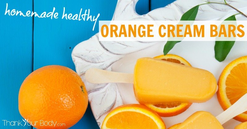 Homemade and Healthy Orange Creamsicles