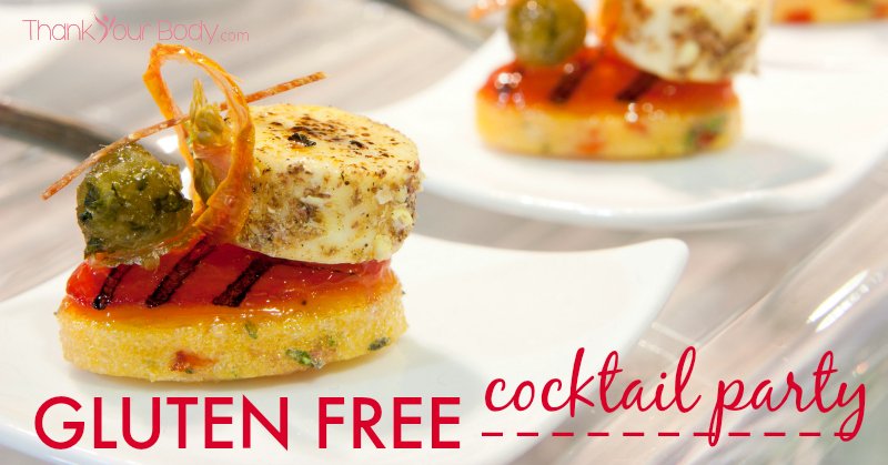 Great tips and recipes for a gluten-free cocktail party.