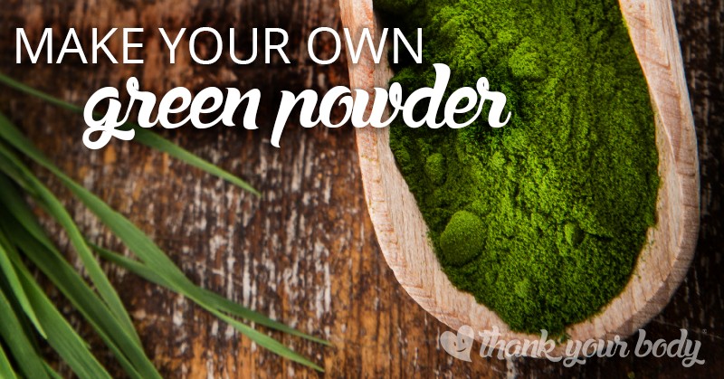 Learn how to make your own organic green powder.