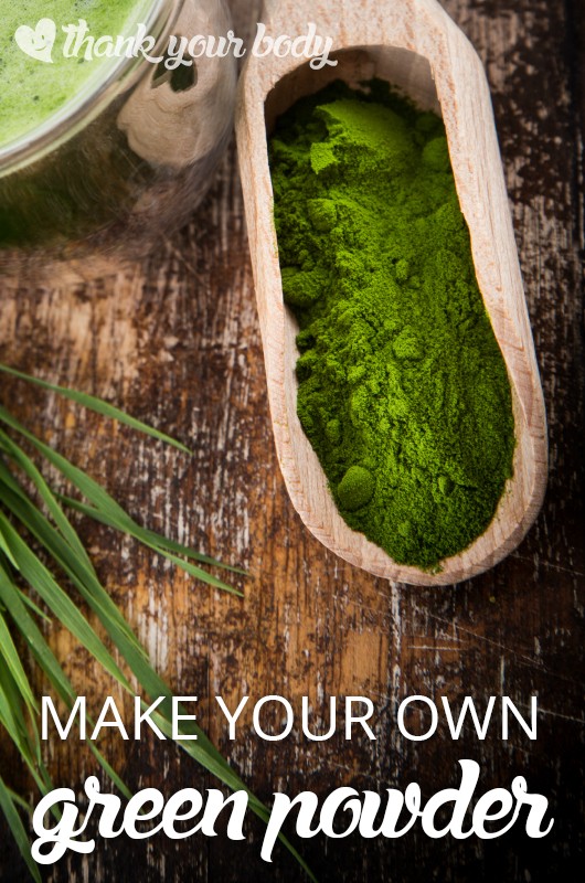 Learn how to make your own organic green powder.