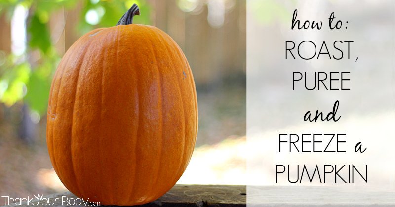 It's easy (and cheap!) to roast and puree your own pumpkin. Freeze it with this neat trick so that you'll have pumpkin all year long!