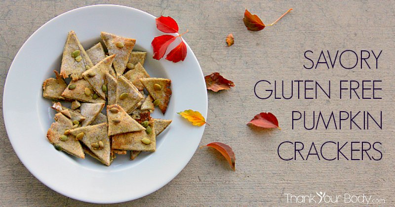 Try these delicious gluten free savory pumpkin crackers! Crisp, tasty, and easy to make.