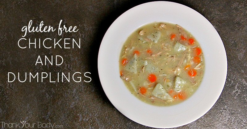 Chicken and dumplings made gluten free...enjoy this traditional comfort food again!