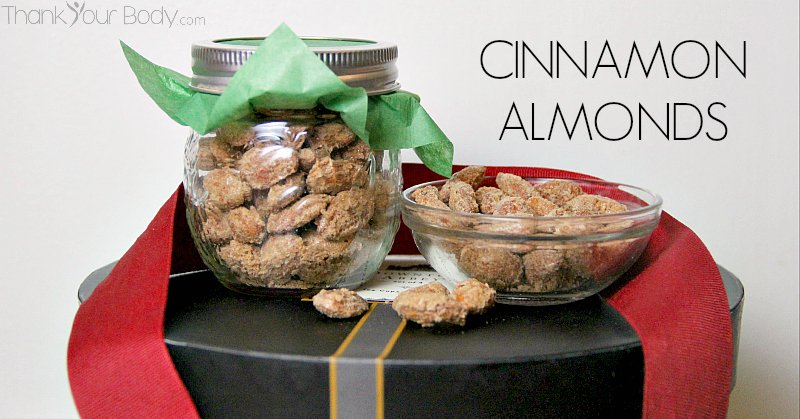 These delicious and easy cinnamon almonds make a great gift!