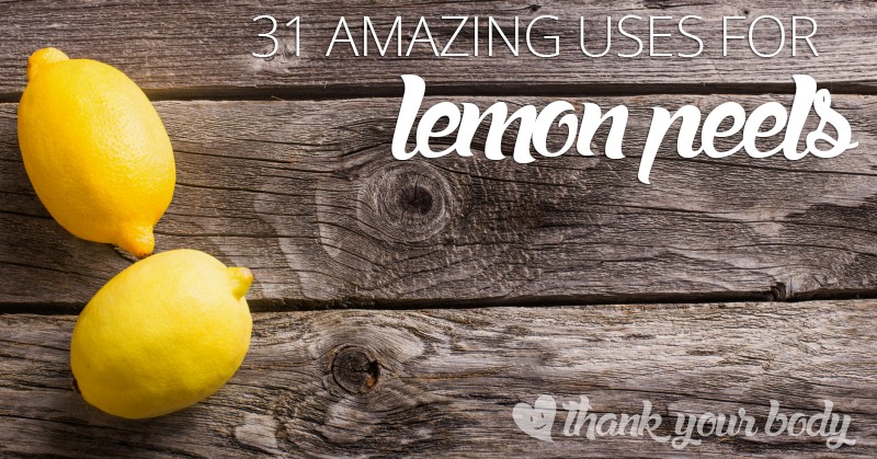 Don't throw your lemon peels away! Here are 31 amazing uses for lemon peels.