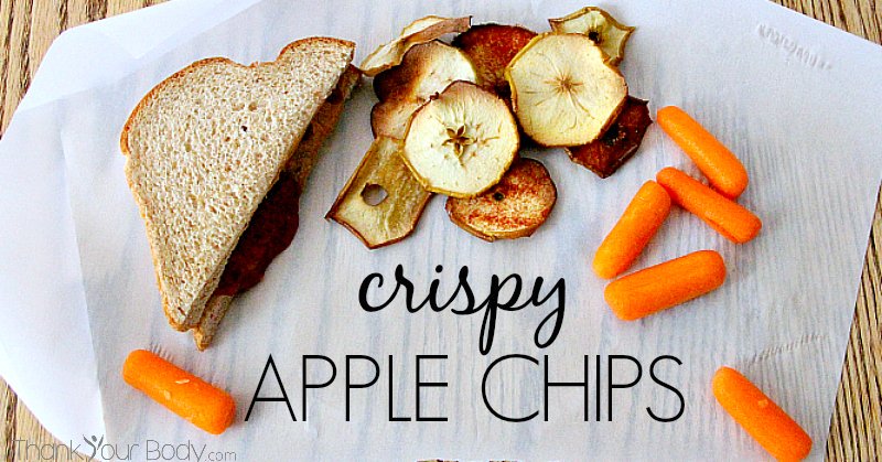 These crispy apple chips are organic, easy to make, and so much fun to eat!