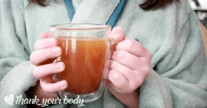 This natural, flu fighting tea soothes your cough and sore throat with honey, lemon, ginger and other immune-boosting herbs. Effective, and tastes great!