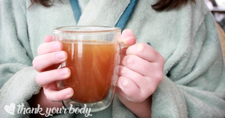 This natural, flu fighting tea soothes your cough and sore throat with honey, lemon, ginger and other immune-boosting herbs. Effective, and tastes great!