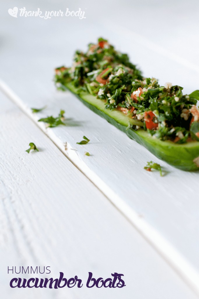 These hummus cucumber boats are as fun as they are delicious!