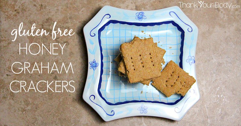 These gluten free graham crackers are easy to make using just oatmeal flour, peanut butter, honey and an egg.