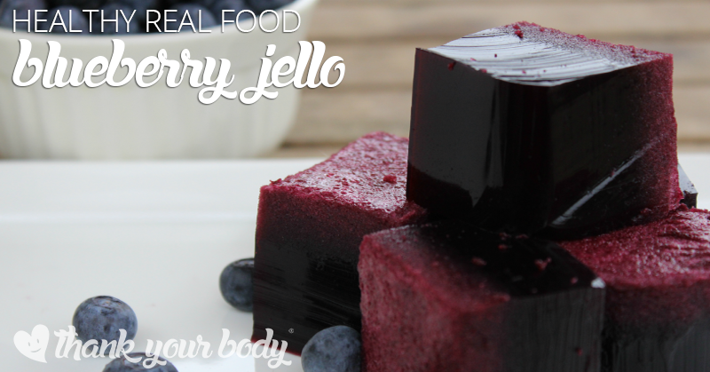 This real food blueberry jello recipe is awesome and so good for you. Ditch the box crap and try this healthy treat now.