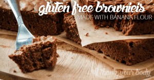These gluten free brownies are made with banana flour and super delicious!