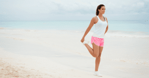 Looking for some effective stretching exercises? Here's a quick 30-second energizing sequence you can do at home or in the office. No leggings required.