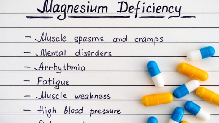 magniesum deficiency symptoms