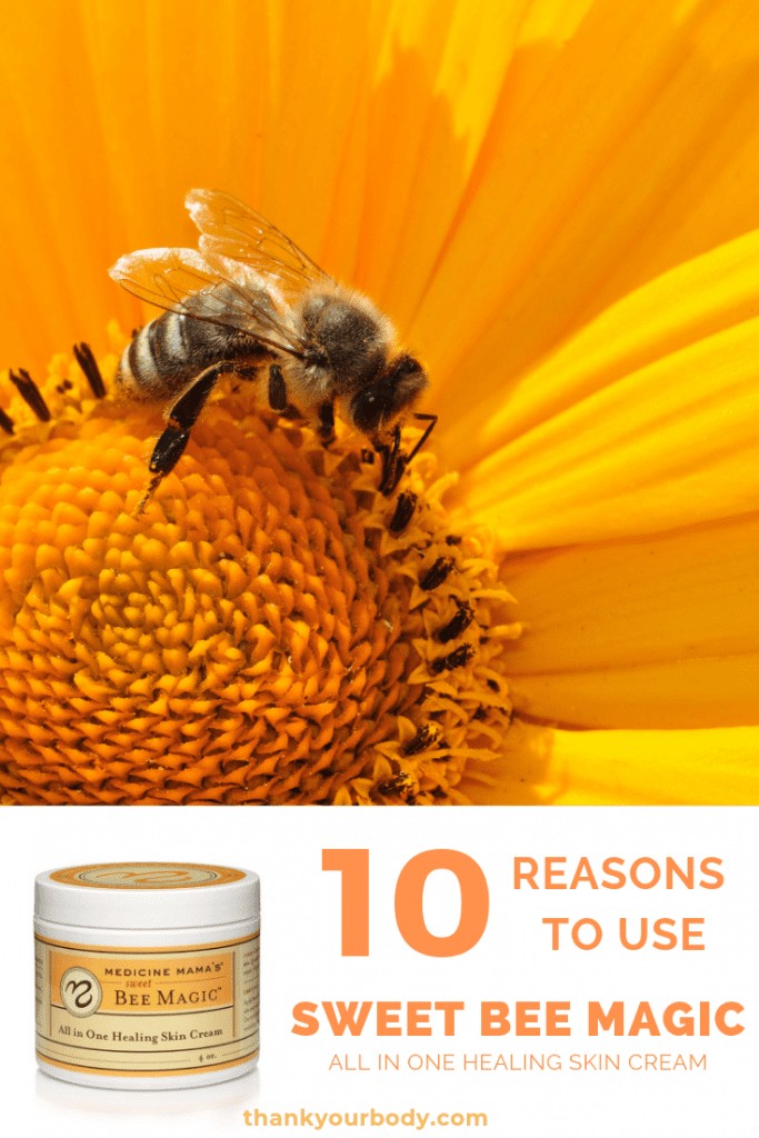 Natural skin care with Sweet Bee Magic All in One Healing Skin Cream! #thankyourbody #naturalskincare #skincare #tyb
