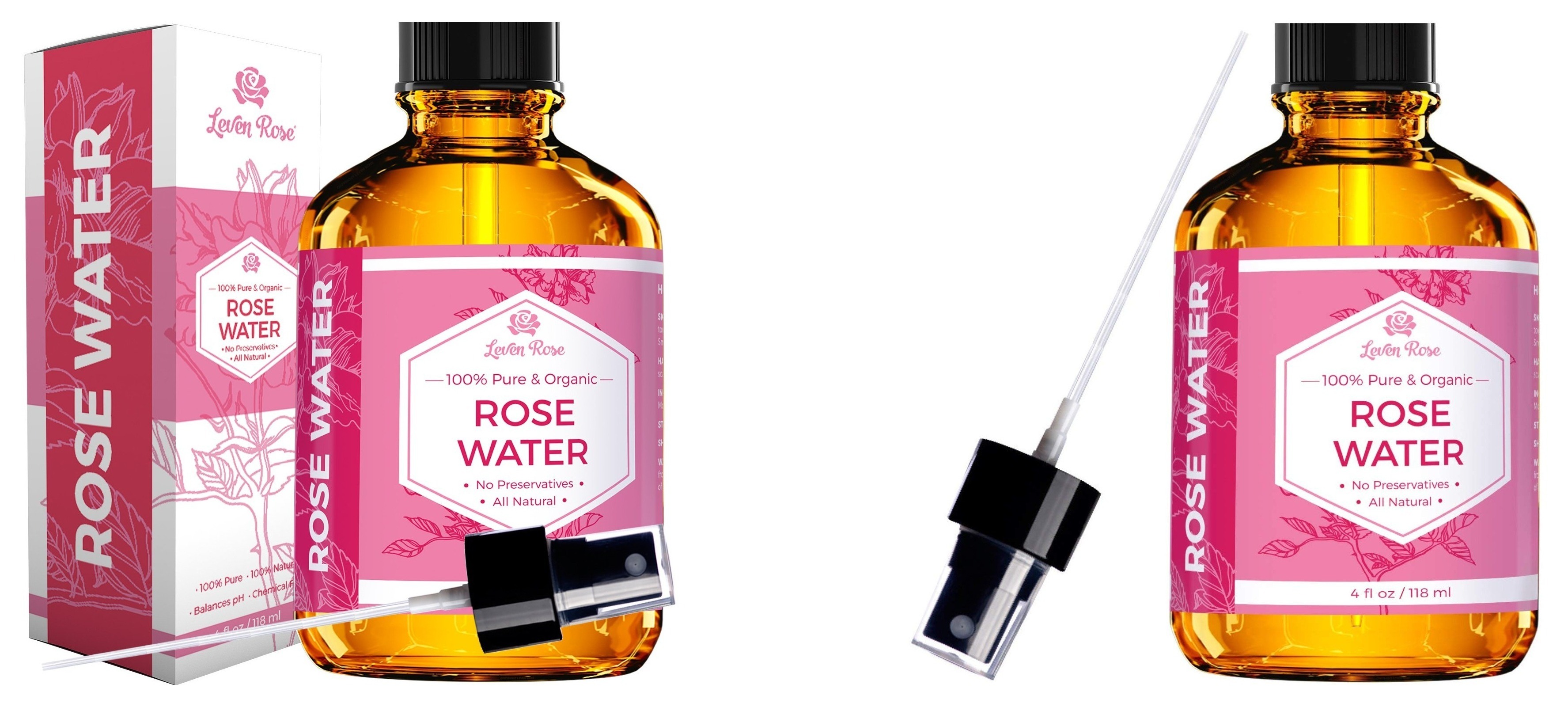 leven rose organic rose water