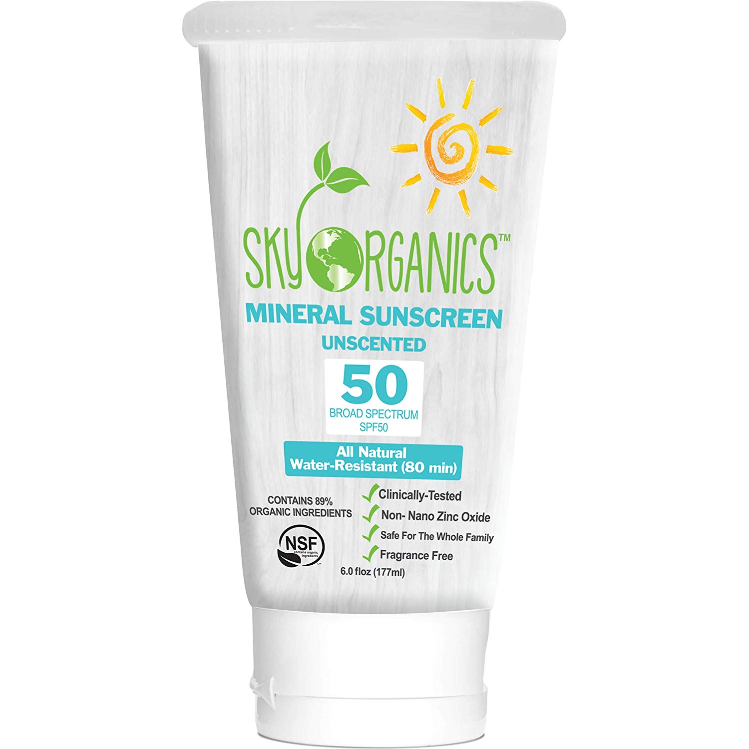sky organics sunscreen spf 50