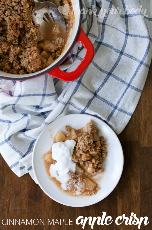 Cinnamon Maple Apple Crisp