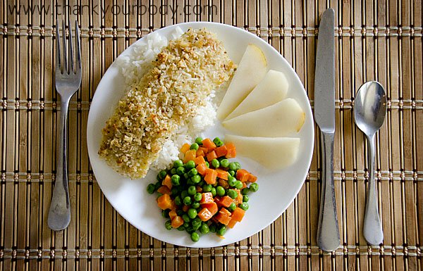 Baked Cod with Breaded Parmesan Crust