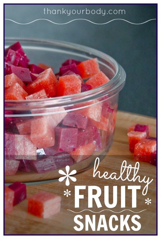 Homemade healthy fruit snacks
