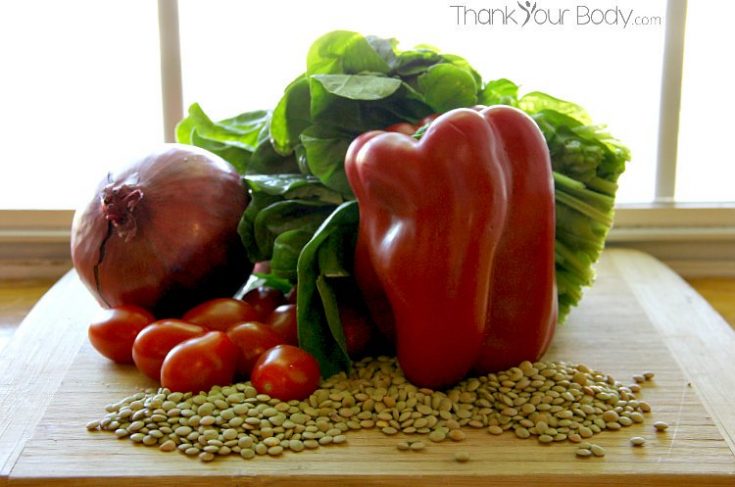 Lentil Salad with Tomatoes