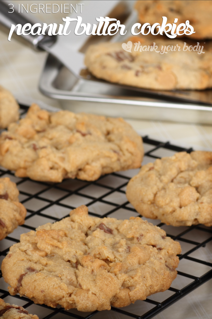 3 Ingredient Peanut Butter Cookies