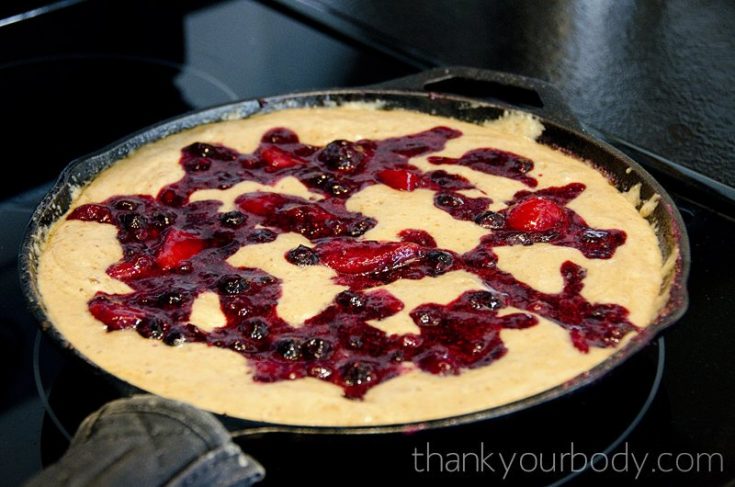 Cast Iron Sprouted Berry Cobbler