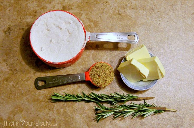 Gluten Free Rosemary Crackers